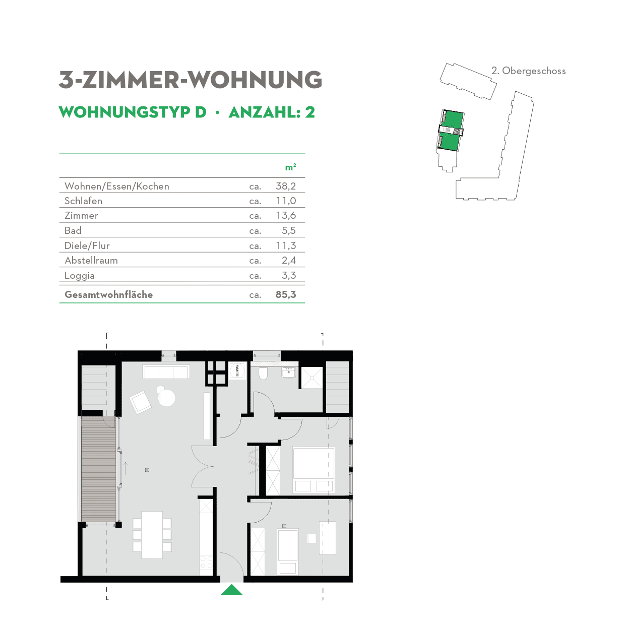 3 Zimmerwohnung Altbau - Typ D - Siebethsburg Wilhelmshaven