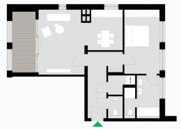 2 Zimmerwohnung Altbau - Typ C - Siebethsburg Wilhelmshaven