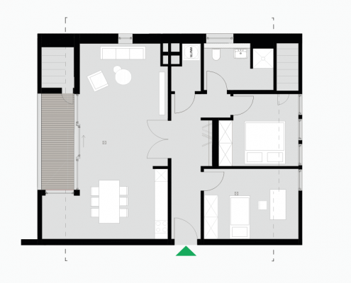 3 Zimmerwohnung Altbau - Typ D - Siebethsburg Wilhelmshaven